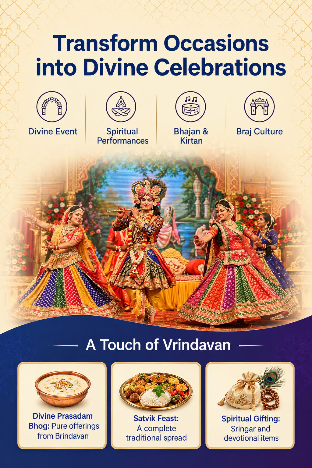 Divine Vrindavan Celebrations Poster