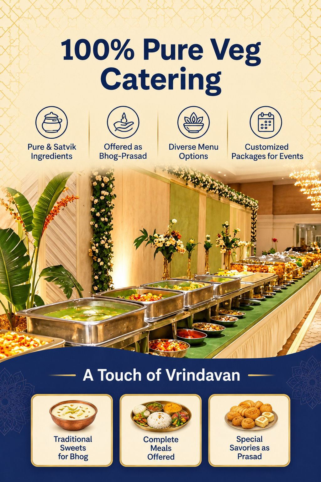 Pure Veg Catering Buffet Flyer